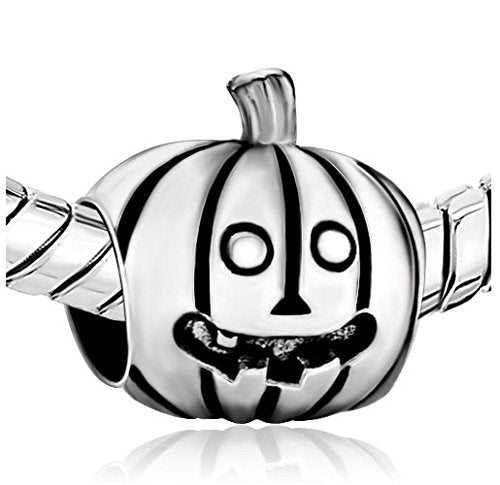 European Bead Pumpkin (Compatible With Pandora Charm Bracelets)