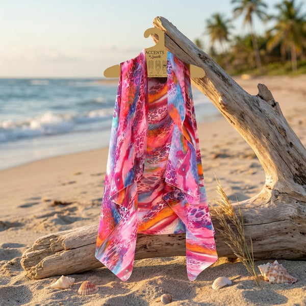 Watercolor Animal Print Vest By Lavello