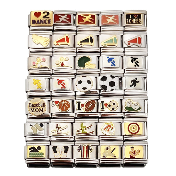 9mm Italian Charm Sports - Athletic Theme