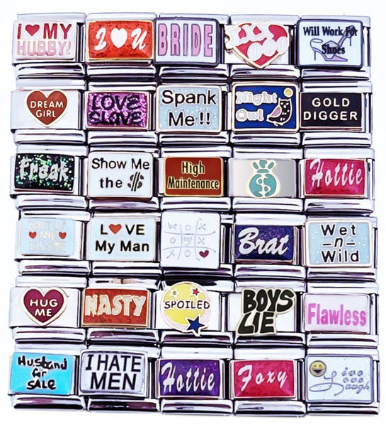 9mm Italian charms words and sayings