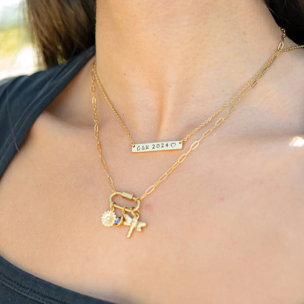 Blank Stainless Steel Bar Necklace For Custom Stamping