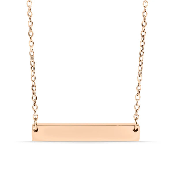 Blank Stainless Steel Bar Necklace For Custom Stamping
