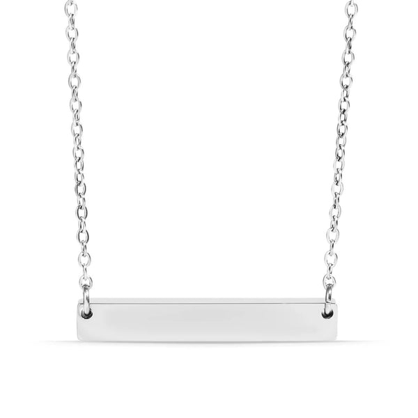 Blank Stainless Steel Bar Necklace For Custom Stamping