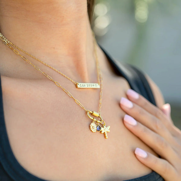 Blank Stainless Steel Bar Necklace For Custom Stamping