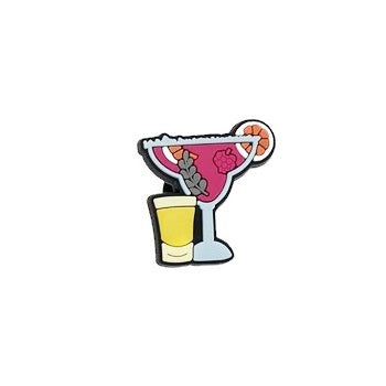Cocktail And Shot Glass Shoe Charm