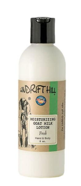 Windrift Hill moisturizing goat milk lotion Fresh scent 8oz
