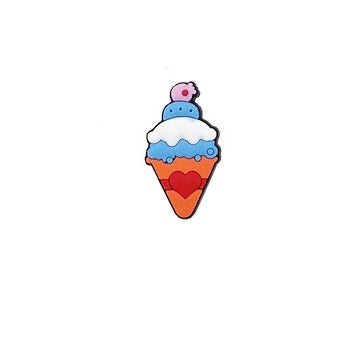 Ice Cream Cone Shoe Charm