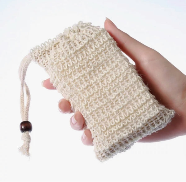 Natural Soap Saver Drawstring Bag