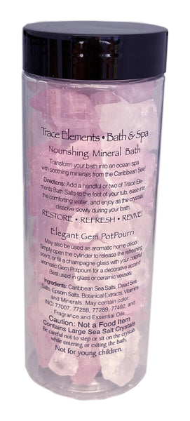 Iodine Trace Elements Bath & Spa Sea Salt (Rose Quartz) By T.S. Pink