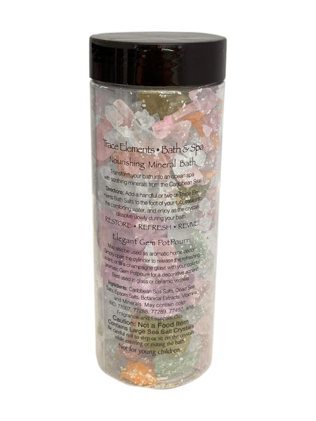 Magnesium Trace Elements Bath & Spa Sea Salt (Opal, Peach Melon Gardenia) By T.S. Pink