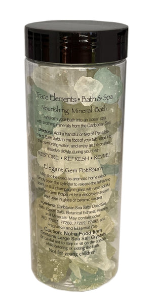 Zinc Trace Elements Bath & Spa Sea Salt (Jade, Cucumber Spice) By T.S. Pink