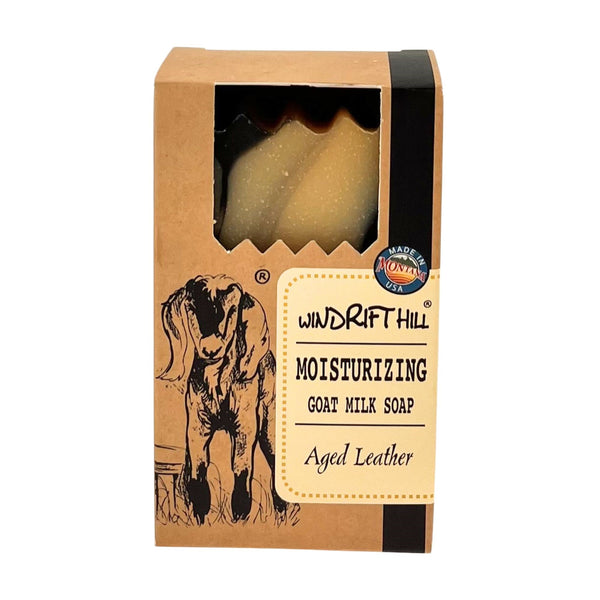 Windrift Hill Aged Leather Moisturizing Goat Milk Soap Bar
