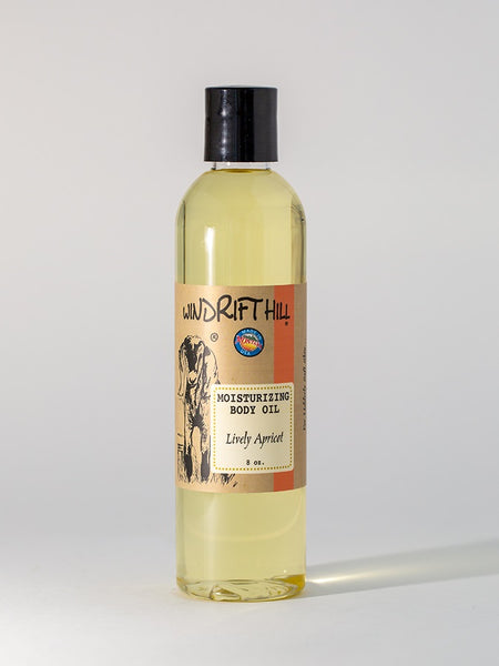 Windrift Hill moisturizing bath & body oil Lively Apricot scent 8oz