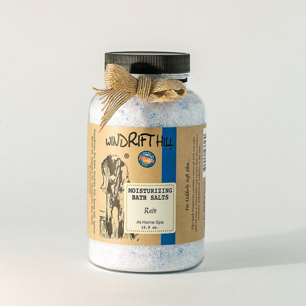 Windrift Hill moisturizing bath salts Rain scent 16.9oz
