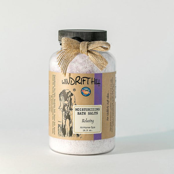 Windrift Hill moisturizing bath salts Relaxing scent 16.9oz