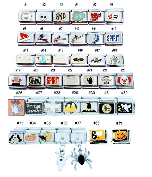Halloween Theme 9mm Italian Charms