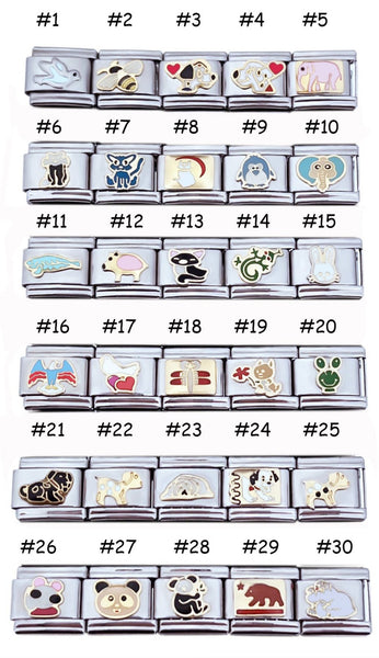 Wholesale Assorted Animals 9mm Italian Charms (Collection #2)