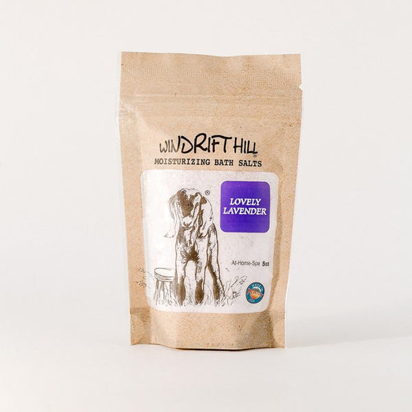 Windrift Hill moisturizing bath salts Lovely Lavender scent 5oz