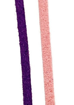 2-Pack Colorful Thin Suede For Necklaces Or Wrap Bracelets
