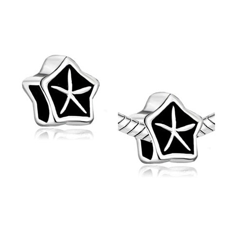 European Bead Starfish (Compatible With Pandora Charm Bracelets)
