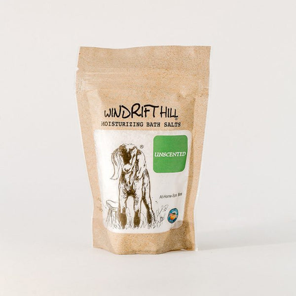 Windrift Hill moisturizing bath salts Unscented 5oz bag