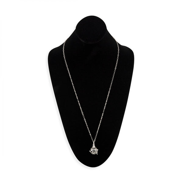 Essential Oil Necklace Diffuser Platinum Finish