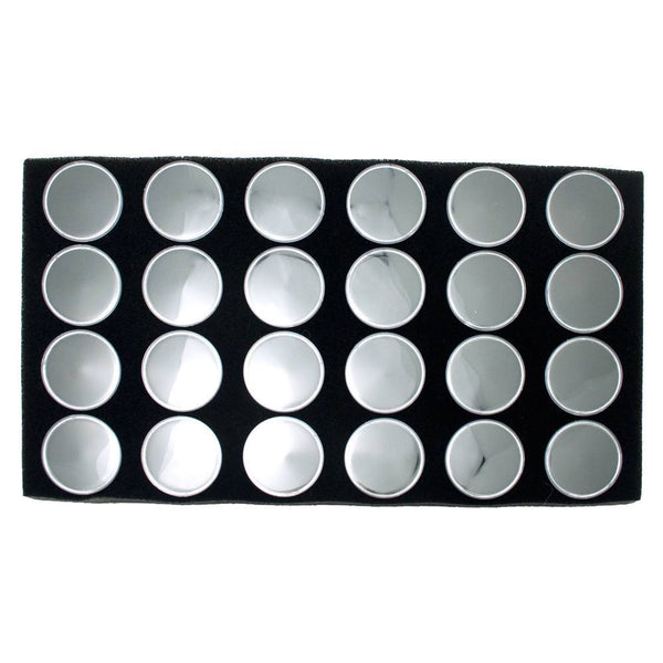 Black 24 Gem Jar Full Size Gemstone Display Tray Insert
