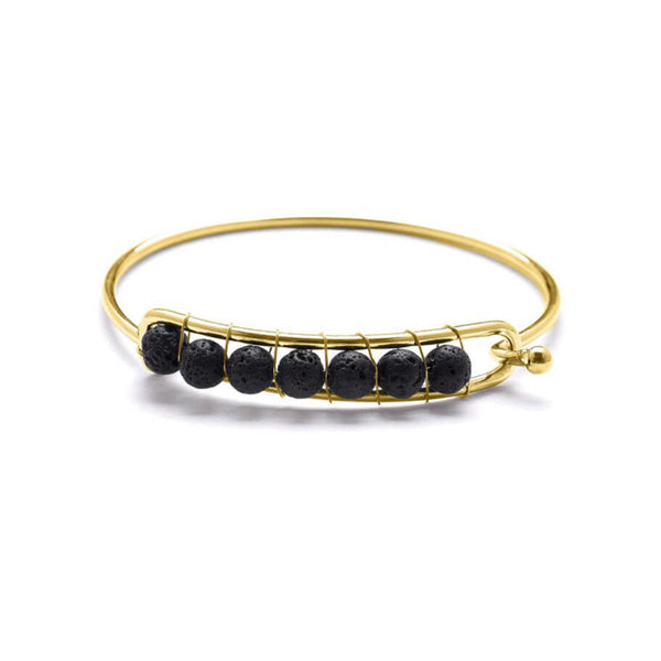 Essential Oil Diffuser Bracelet With Lava Beads