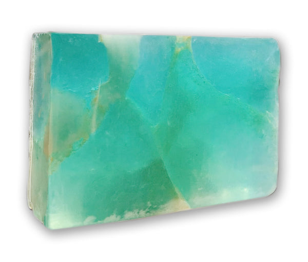 Aquamarine SoapRock quarry bar March birthstone blue gemstone-inspired natural soap

