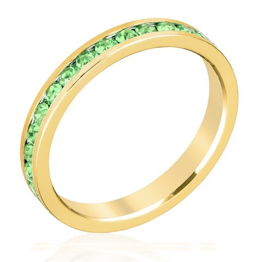 Light August Stackable Eternity Ring In Gold