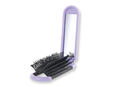 En Route Foldable Travel Mirror Hairbrush