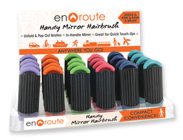 En Route Travel Mirror Hairbrush