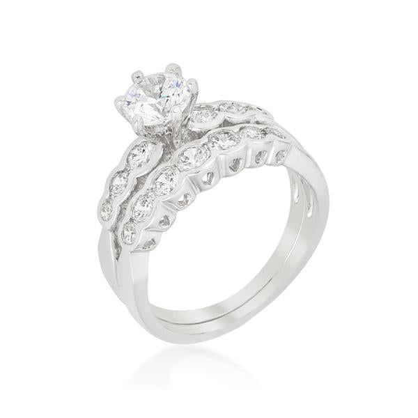 Women's Graduated Wedding Ring Set