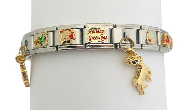 Christmas 9mm Italian Charm Bracelet
