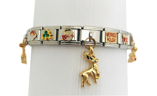 Christmas 9mm Italian Charm Bracelet