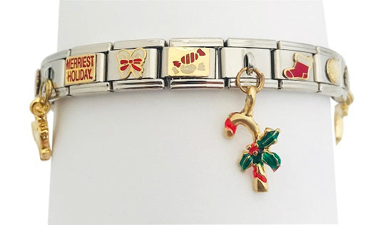 Christmas 9mm Italian Charm Bracelet