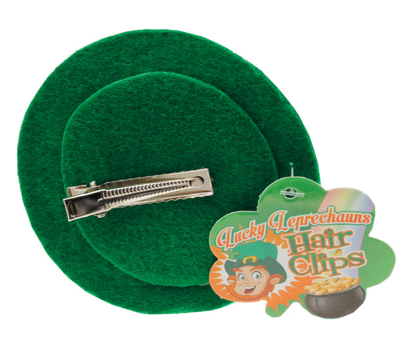 St. Patrick's Day Lucky Leprechauns Fascinator In Green