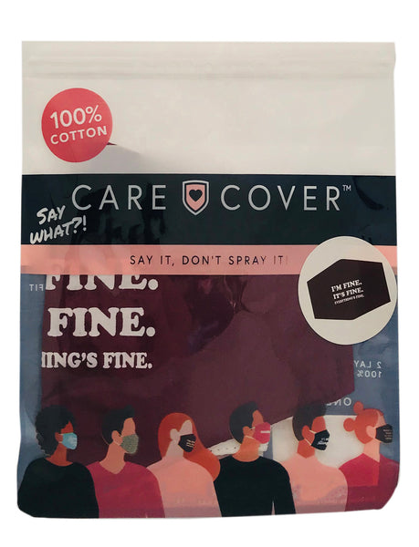 I'm Fine. It's Fine. EVERYTHING IS FINE. Adult Care Cover Face Mask