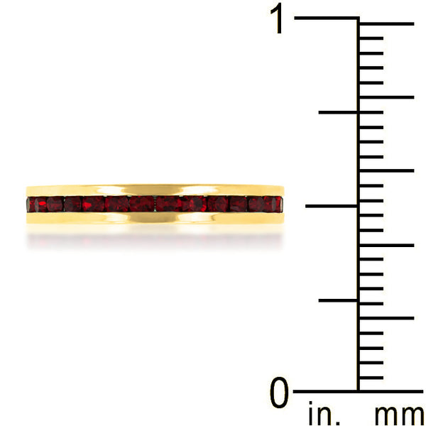 January Stackable Eternity Ring In Gold