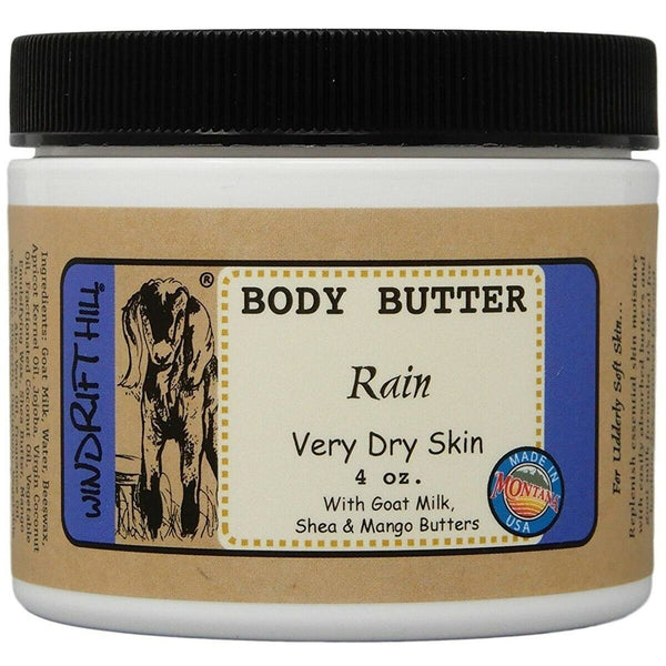 Windrift Hill goat milk body butter Rain scent 4oz
