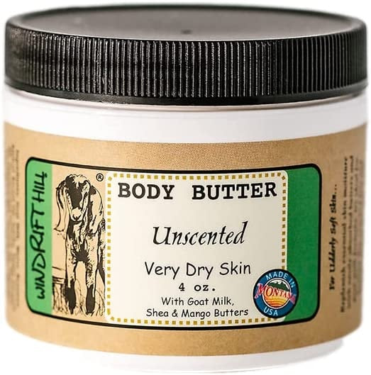 Windrift Hill goat milk body butter Unscented 4oz