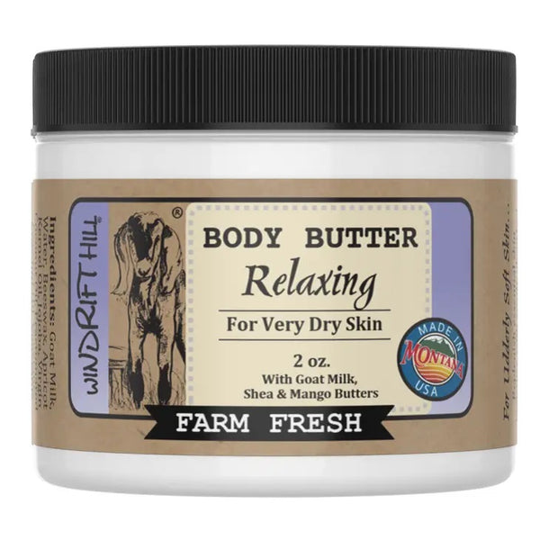Windrift Hill goat milk body butter Relaxing scent 2oz