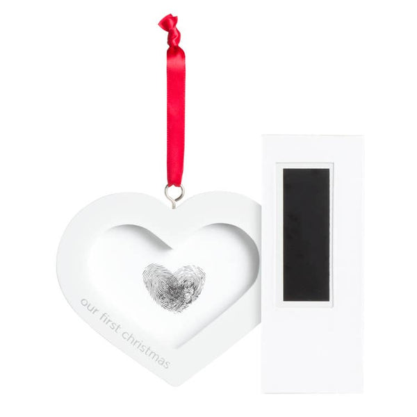 DIY Wedding Thumbprint Heart Ornament