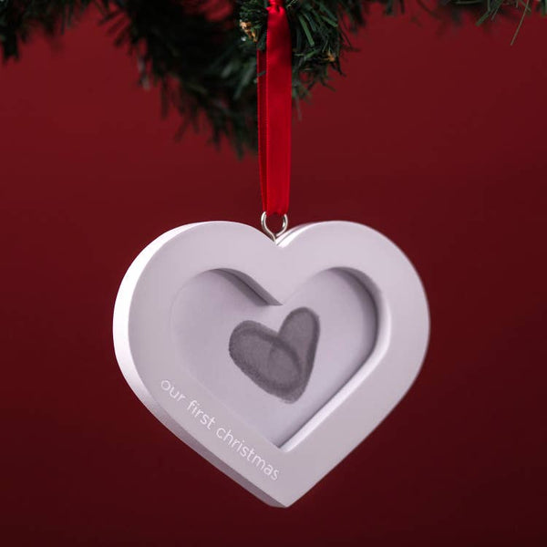 DIY Wedding Thumbprint Heart Ornament
