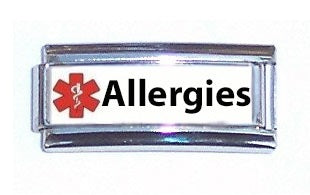 Allergies Super Link 9mm Italian charm