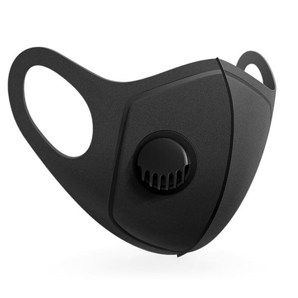 Black Adult Neoprene Face Mask With Vent