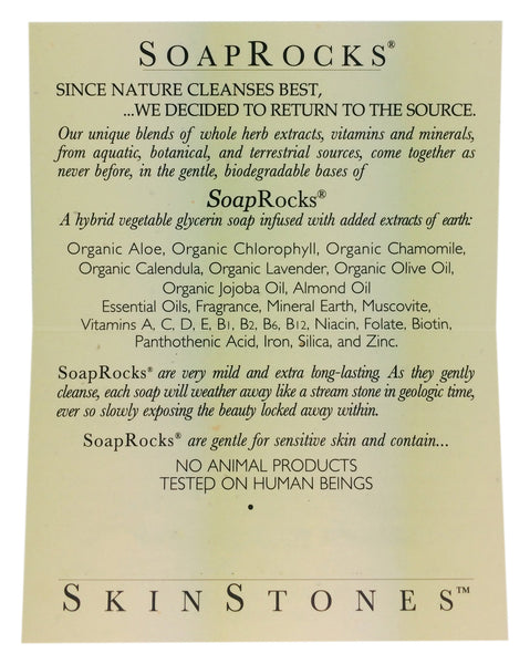 SoapRock Information Card