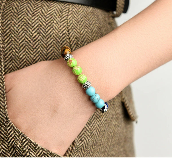 7 Stone Chakra Bracelet