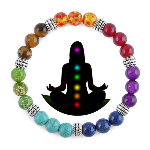 7 Stone Chakra Bracelet