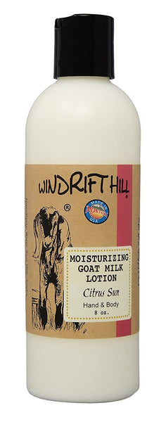 Windrift Hill moisturizing goat milk lotion Citrus Sun scent 8oz